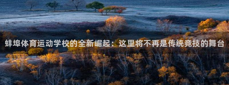 球客岛：蚌埠体育运动学校的全新崛起：这里将不再是传统竞技的舞台